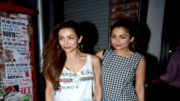 Malaika Arora and sister Amrita Arora snapped at Bastian in Bandra