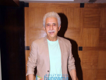 Neeraj Pandey and Naseeruddin Shah promote Aiyaary at Sun & Sand, Juhu