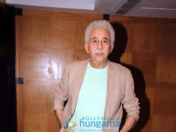 Neeraj Pandey and Naseeruddin Shah promote Aiyaary at Sun & Sand, Juhu