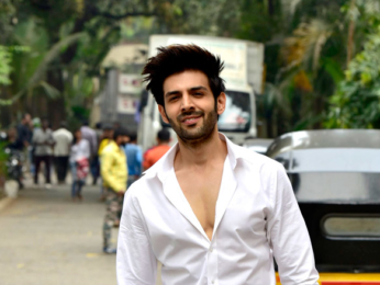 Nushrat Bharucha and Kartik Aaryan snapped on the sets of India's Next Superstars