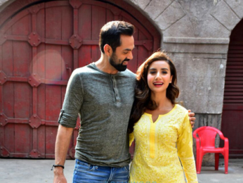 Patralekha and Abhay Deol snapped during a photo shoot for the film Nanu ki Janu