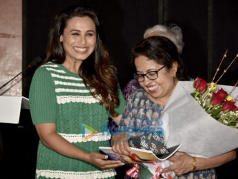 Rani Mukerji launches the song ‘Oye Hichki’ from Hichki at her alma mater Maneckji Cooper in Mumbai