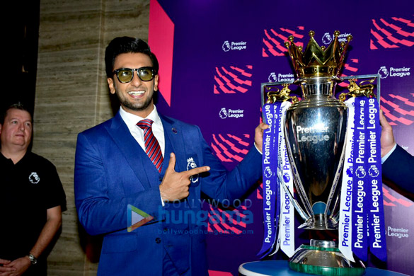 Ranveer Singh attends press conference of Premier League 2018