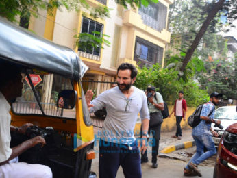 Saif Ali khan spotted after recording session in Bandra