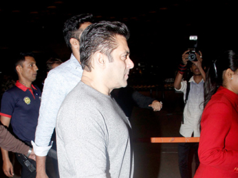 Salman Khan and Urvashi Rautela snapped at the airport