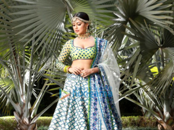 Sana Khan snapped doing a shoot for designer Reynu Tandon