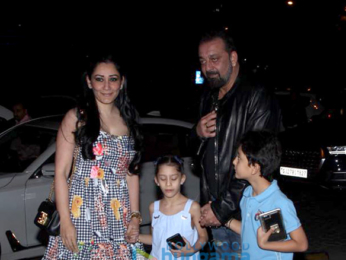 Sanjay Dutt snapped with family spotted at Yauatcha, BKC