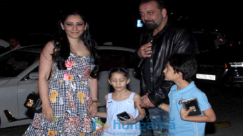 Sanjay Dutt snapped with family spotted at Yauatcha, BKC