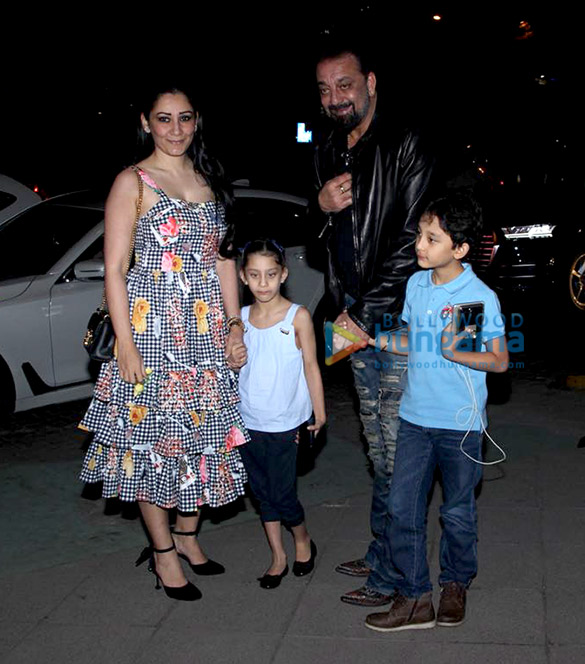 sanjay dutt snapped with family spotted at yauatcha bkc 4