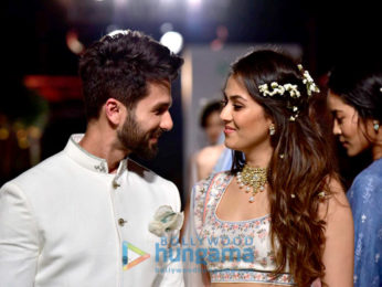 Shahid Kapoor & Mira Rajput walk for Anita Dongre's show at Lakme Fashion Week 2018