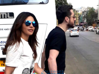 Shama Sikander snapped with her boyfriend in Mumbai