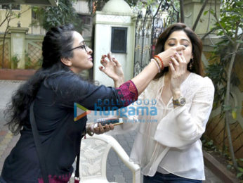 Shamita Shetty celebrates her birthday at home with the media