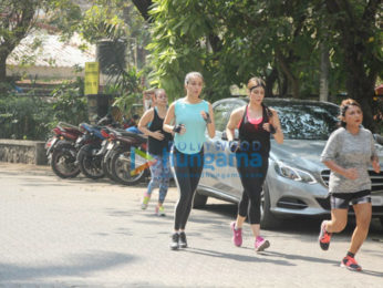 Shraddha Kapoor snapped jogging near Mount Mary in Bandra