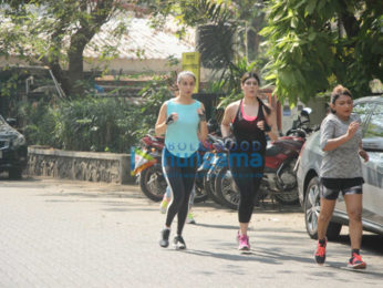Shraddha Kapoor snapped jogging near Mount Mary in Bandra