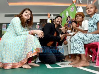 Shreyas Talpade and Deepti Talpade celebrate Valentine's Day with kids of Tata Memorial Hospital, Mumbai