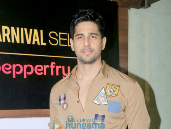 Sidharth Malhotra attends the launch of Carnival Cinema Lounge in Andheri