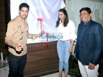 Sidharth Malhotra attends the launch of Carnival Cinema Lounge in Andheri