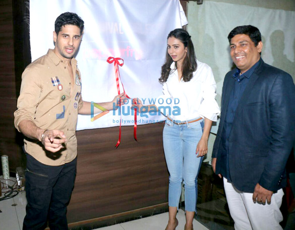 sidharth malhotra attends the launch of carnival cinema lounge in andheri 5