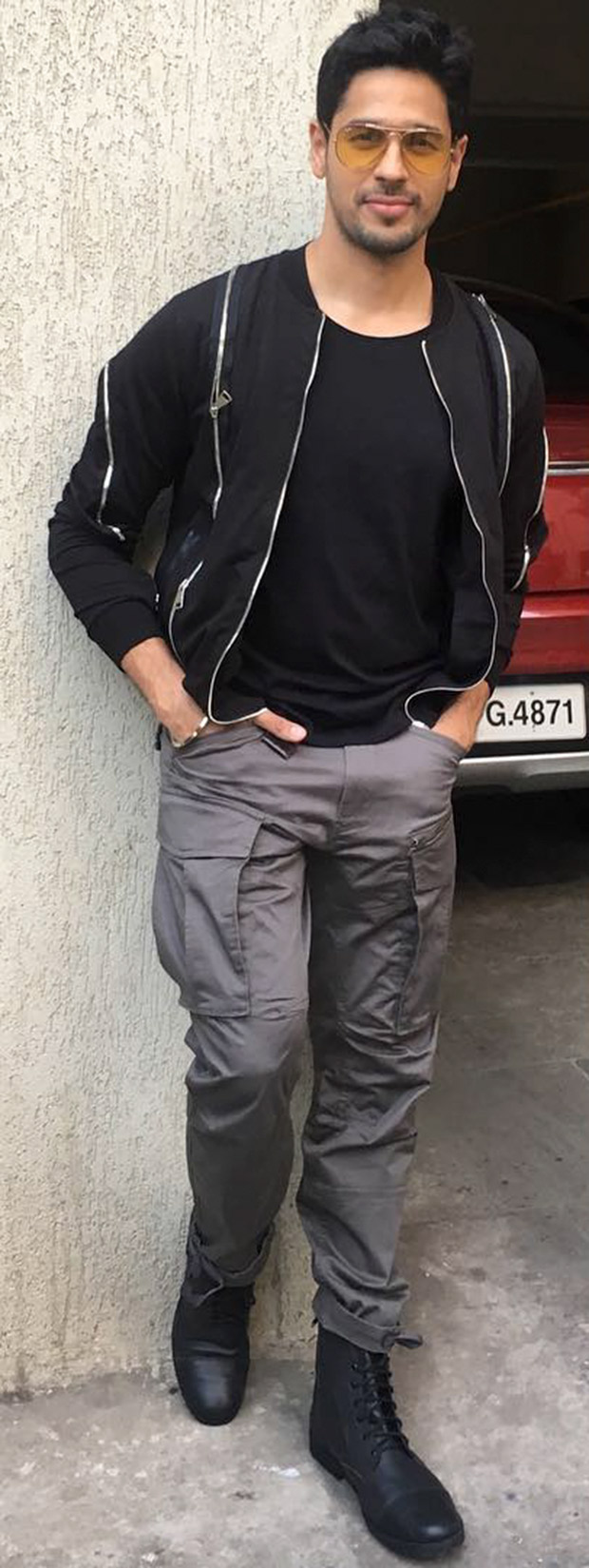 Sidharth Malhotra works the military style for Aiyaary promotions 
