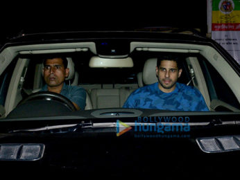 Sidharth Malhotra, Rakul Preet Singh, Bhushan Kumar and others attend the special screening of Aiyaary at YRF