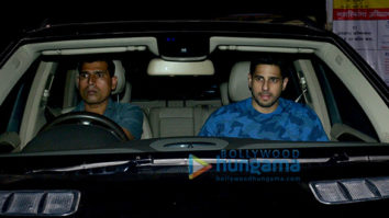 Sidharth Malhotra, Rakul Preet Singh, Bhushan Kumar and others attend the special screening of Aiyaary at YRF