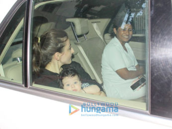 Soha Ali Khan spotted with her Inaaya Naumi at Kareena Kapoor Khan's house
