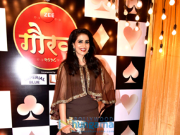 Sonali Kulkarni and Sharad Kelkar attend the Zee Gaurav awards