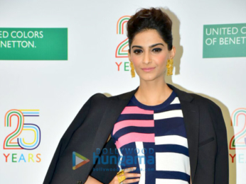 Sonam Kapoor snapped at the Benetton store