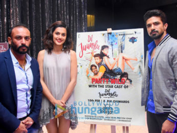 Taapsee Pannu and Saqib Saleem promote 'Dil Juunglee' at The Theatre Club & Lounge