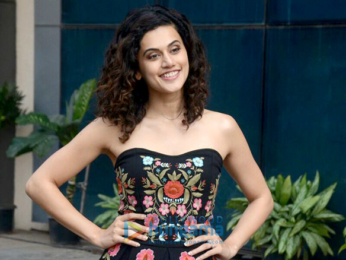 Taapsee Pannu and Saqib Saleem promote their film 'Dil Juunglee'
