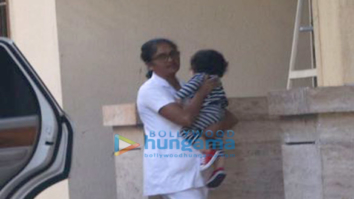 Taimur Ali Khan spotted at Amrita Arora’s residence