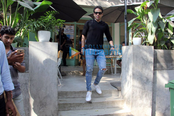 Tusshar Kapoor spotted at The Kitchen Garden in Bandra