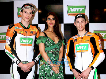 Vaani Kapoor snapped attending the NRT World Supersport Racing event