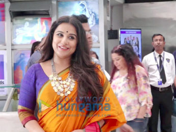 Vidya Balan and the cast of Tumhari Sullu snapped at Whistling Woods