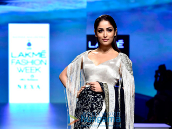 Yami Gautam snapped walking the ramp for Manish Malhotra at the Lakme Fashion Week 2018