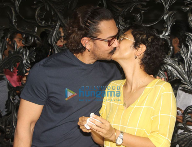 Aamir Khan SMOOCHES Kiran Rao and celebrates his birthday (see pics) Aamir Khan SMOOCHES Kiran Rao and celebrates his birthday
