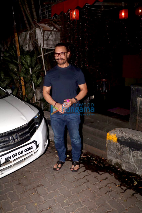 aamir khan snapped at a spa 6