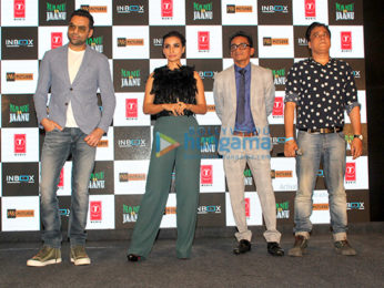 Abhay Deol and Patralekha grace the trailer launch of the film Nanu Ki Jaanu