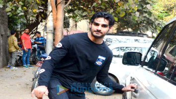 Ahan Shetty spotted at Hakim’s Aalim salon