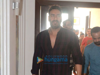 Ajay Devgn and Ileana D'Cruz snapped at Sun & Sand Hotel in Juhu