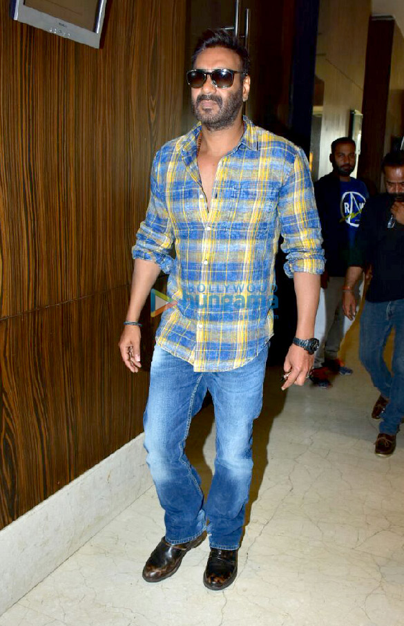 Ajay Devgn and Ileana D’Cruz snapped during Raid promotional interviews Ajay Devgn and Ileana D’Cruz snapped during Raid promotional interviews