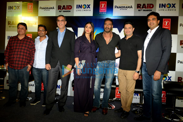 ajay devgn and ileana dcruz snapped at press meet for raid in delhi 2
