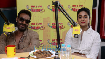 Ajay Devgn and Ileana D’Cruz spotted at 98.3 FM Radio Mirchi