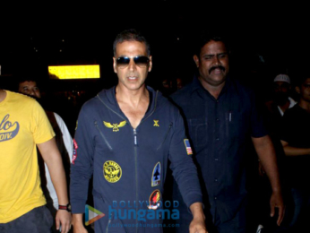 Akshay Kumar and Twinkle Khanna snapped at the airport