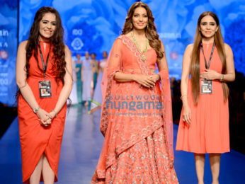 Bipasha Basu snapped walking the ramp for designer Karishma Deepa Sondhi at the Amazon Fashion Week
