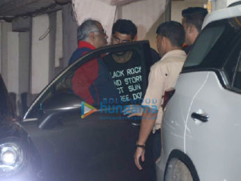 Boney Kapoor and family snapped at Arjun Kapoor's house
