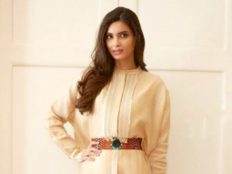 For Diana Penty, happiness is getting it all right with all brown – dress, brogues and belt!