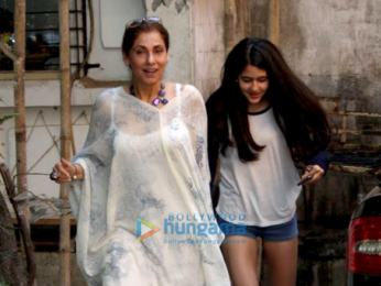 Dimple Kapadia spotted at Kromakay salon in Juhu