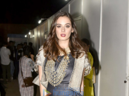 Evelyn Sharma snapped attending the Knight Frank India event