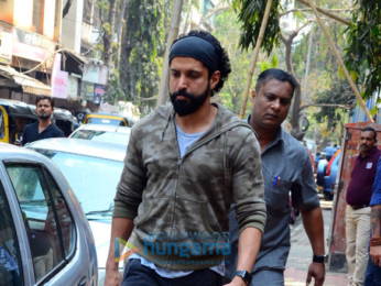 Farhan Akhtar and Anusha Dandekar spotted at Indigo Cafe in Bandra